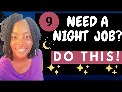 Top 9 Night Shift Work from Home Jobs 2024| Earn $36/hr