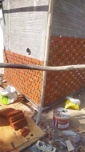 cladding bricks installation