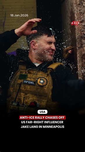 Anti-ICE rally chases off US far-right influencer Jake Lang in Minneapolis