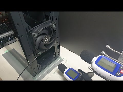 Arctic P12 Max and 3 other fans Noise Test, 10 PWM ratios