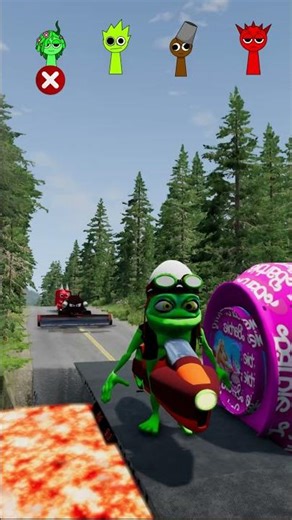 Weird Mad Cars Bollard Brainrot & Lava Crash in BeamNG.drive #18