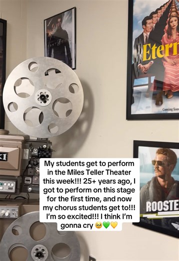 I also found out that not only did Miles and his wife donate 50k to the school’s education foundation, they also donated the New Sound System 🙌 Thank you, Miles and Keleigh Teller! The arts will surely continue here 💚💛 p.s. He is in the new movie, Michael!! You should go see it 🙌🙌 #MilesTeller #MilesTellerTheater #Michael #MichaelJackson #Theater @keleighteller
