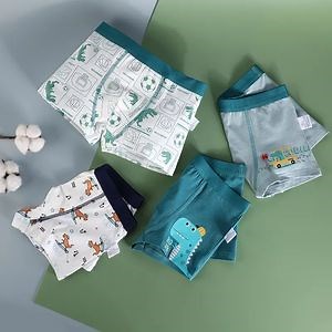 [Hot Item] Comfortable Cotton Kids Boxers Breathable Children's Boy's Cartoon Underwear