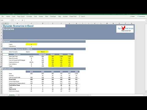Scenario Analysis in excel