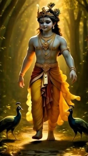 "बाल गोपाल से द्वारकाधीश तक | श्री कृष्ण की संपूर्ण लीला Short" #krishna #shorts #viral