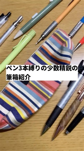 筆記具3本で限界少数精鋭の筆箱を組んでみた