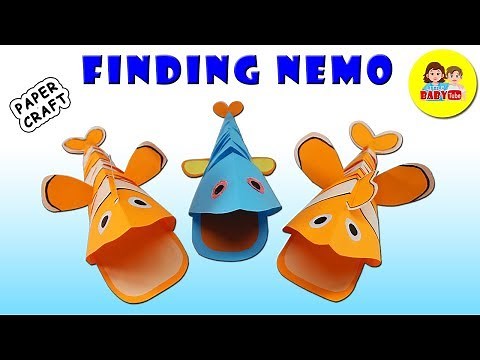 How To Make Finding Nemo | Paper Crafts Easy For Kids| Paper Fish