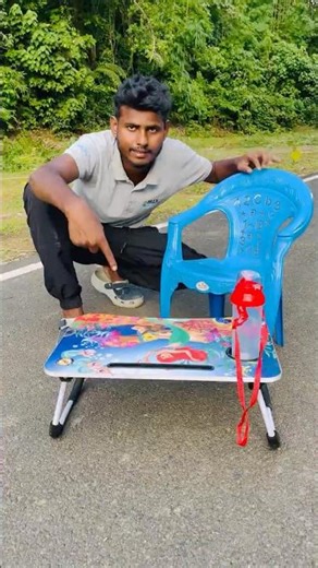 1 Chair And 1 Table | Wooden Small Chair Table