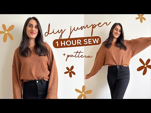 DIY Cosy Jumper + Sewing Pattern | Easy and Quick Project ✨