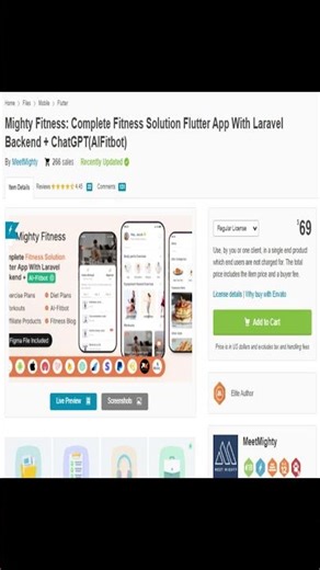 Mighty Fitness: Complete Fitness Solution Flutter App With Laravel Backend + ChatGPT(AIFitbot)
