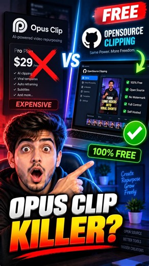 Stop Paying for Opus Clip - Use THIS Free Tool Instead #shorts