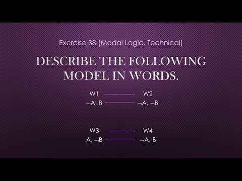 Exercise 38 Modal Logic Technical
