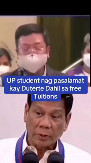 A student from the University of the Philippines expressed his gratitude for the free tuition fees in state colleges and universities signed and enacted into law by former President Rodrigo Roa Duterte. | Right to Dissent
