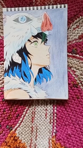 how to draw inosuke hashibira 🎨👀🥰
