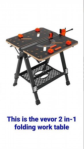 VEVOR 2-in-1 Folding Work Table Review #worktable #workbench