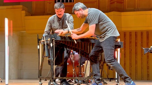 Grammy-nominated ensemble Sandbox Percussion recently showcased their utmost prowess in Beijing, delivering a mesmerizing rendition of Andy Akiho's composition, "Seven Pillars." Prior to their grand performance, CGTN reporter Xu Fei had the opportunity to capture the ensemble's meticulous rehearsals, where every nuance was honed to perfection. The journey of Sandbox Percussion began in 2011, when passionate musicians –Jonathan Allen, Victor Caccese, Ian Rosenbaum, and Terry Sweeney – converged, 