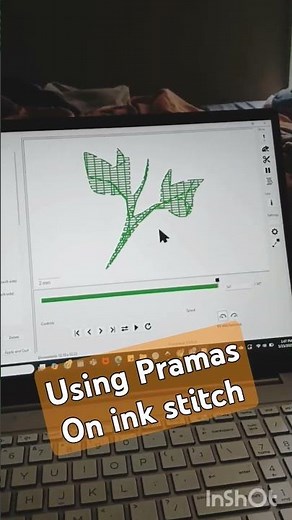 Params on Ink Stitch Shows How Will It Would Come Out