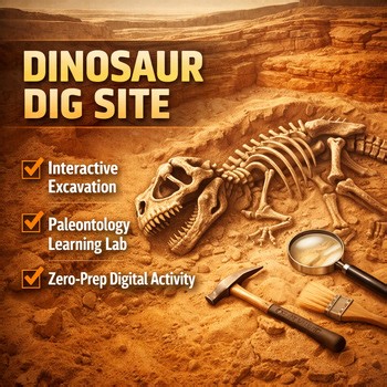 Dinosaur Dig Site Paleontology Escape Room Digital Science Activity