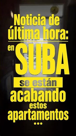 🚨 Noticia de última hora: 🚨 en SUBA se están acabando estos apartamentos ... Apartamentos FNA