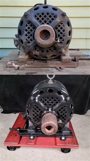Rays Custom Creations on Instagram: "Restoration Complete! 3 Horsepower Century Repulsion Start Induction Motor! This motor was manufactured in the late 1910's and certainly lives up to its name. It's lasted over a century and is now ready to last another 100 plus years. It was originally used to operate an elevator in an old lumber mill located in Perkiomenville, Pennsylvania. #restoration #antique #electric #electricmotor #centuryelectricmotor"