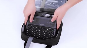 LUXJA Label Maker Carrying Case Compatible with Brother P-Touch PT-D610BT / PT-D410 / PT-D460BT, Storage Bag for Brother Label Printer with Multiple Pockets, Black