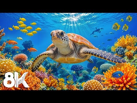 Ocean Paradise 8K – Vibrant Marine Life & Tranquil Waves for Deep Calm