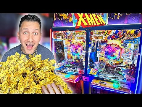 I Played this Coin Pusher for OVER 1 Hour Until I WON ALL the JACKPOTS!