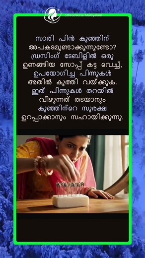 സാരി പിൻ സുരക്ഷാ ടിപ്സ് | Saree Pin Safety Tips
