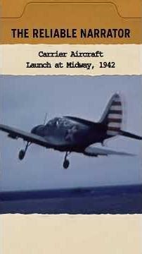 Carrier Aircraft Launch at Midway, 1942 #ww2 #history