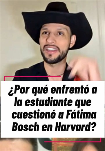¿Por qué enfrentó a la estudiante que cuestionó a Fátima Bosch en Harvard? El Parce, quien entrevistó a la estudiante que cuestionó a Fátima Bosch durante su participación en Harvard, explica qué lo motivó a confrontarla después de que el momento se volviera viral en redes. Asegura que más que un enfrentamiento, su intención fue señalar que la forma en que se hizo la pregunta no fue la adecuada y evitar que el hate en redes convirtiera la situación en una batalla entre bandos. Para él, el objeti