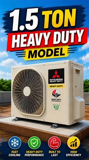 Mitsubishi Heavy Duty 1.5 Ton 2026 🔥 Heavy Duty Model