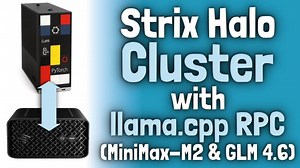 Building a Two-Node AMD Strix Halo Cluster for LLMs with llama.cpp RPC (MiniMax-M2 & GLM 4.6) | Donato Capitella