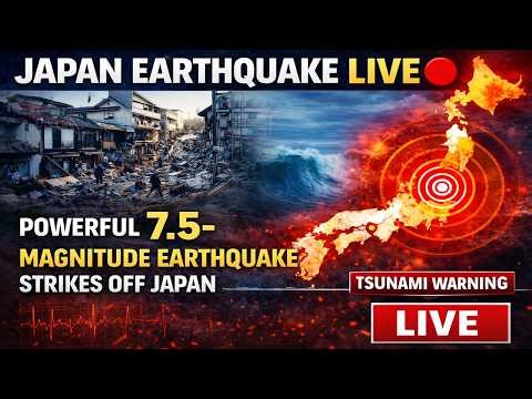 🔴LIVE | Japan Issues Tsunami Warning After 7.4 Magnitude Earthquake, 3-Metre High Waves Likely