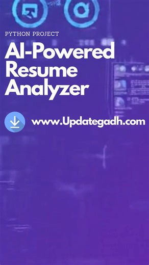 Coding |Projects | java |Python |PHP|Ai| on Instagram: "🤖 AI Resume Analyzer – Smart Python Project for 2026 Recruiters don’t read resumes — AI does. This project teaches you how to build an AI-Powered Resume Analyzer using Python & NLP. 🔹 Resume parsing 🔹 Skill extraction 🔹 AI-based analysis 🔹 Student-friendly & practical 🎓 Best for: • Final-year projects • Python learners • AI/ML beginners • Resume-boosting GitHub projects 📌 Project link: 👉 https://updategadh.com/pythonfreeproject/buil