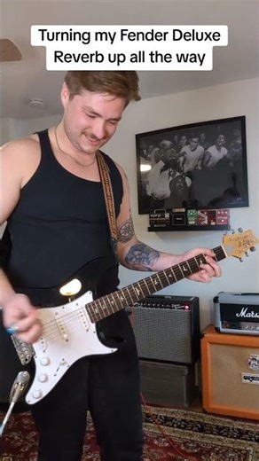 65 Reissue fender deluxe reverb #guitarist #guitarplayer #stratocaster