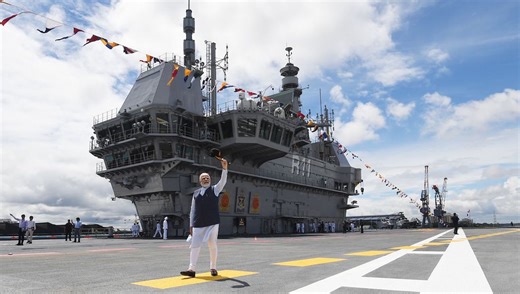 Special moments from INS Vikrant yesterday. | Narendra Modi
