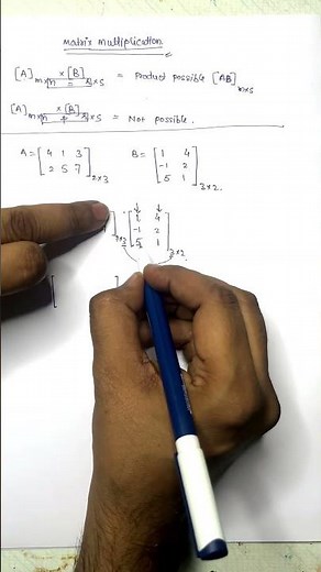Matrix Multiplication in 1 Minute | Maths Shorts by Faheem Sir #shorts