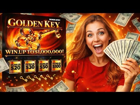 SCRATCHING for the GOLDEN KEY MILLION DOLLAR PRIZE!!