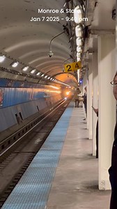 Northbound CTA Red Line at Monroe - January 7, 2025. | Steven J. Brown