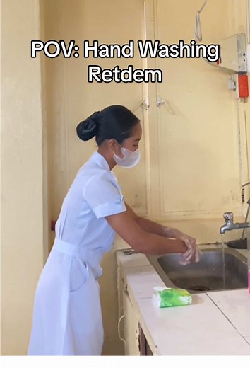 1st Retdem (Hand Washing) as a Nursing Student! 🫶🏻 Disclaimer: After the return demonstration has been presented, any improper methods are discussed by the CI. #nursing #nursingstudent #nursingschool #secondcourse #seconddegree #studentnurse #studentnurselife #fyp #handwashing #handwashingretdem #fypage #fypp #foryou #foryoupage #foryoupageofficiall