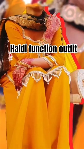 #fashion #haldi function outfit 💞 #diy
