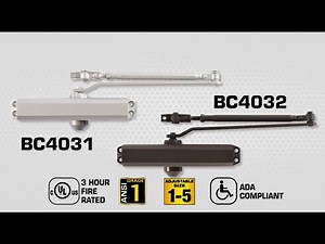 Brinks Commercial BC4031 & BC4032 Heavy Duty Door Closer Top Jamb Installation Instructions