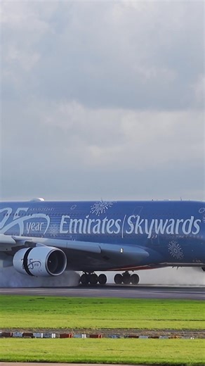 73K views · 1.8K reactions | Emirates Skywards SPECIAL LIVERY | Spray Landing! ️️ | Airliners Live | Facebook