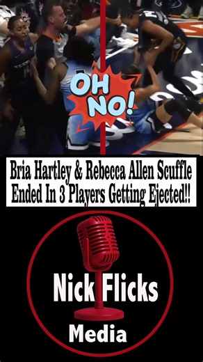 Bria Hartley & Rebecca Allen Scuffle Ended In 3 Players Getting Ejected! _____________________ Connecticut Sun guard Bria Hartley has been ejected from tonight’s game against the Chicago Sky after an altercation with Chicago’s Rebecca Allen and Ariel Atkins, Q2 6:35 Atkins was also ejected from the game and offsetting technical fouls were assessed to Allen and Hartley. #sports #basketball #chicagosky #arielatkins #rebeccaallen #connecticutsun #briahartley #ejected #podcast #news #fyp #foryou #fo