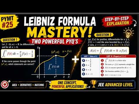 PYMT #25 | Leibniz Rule 🔥 2 JEE Advanced Problems That Change Your Thinking #jeeadvanced