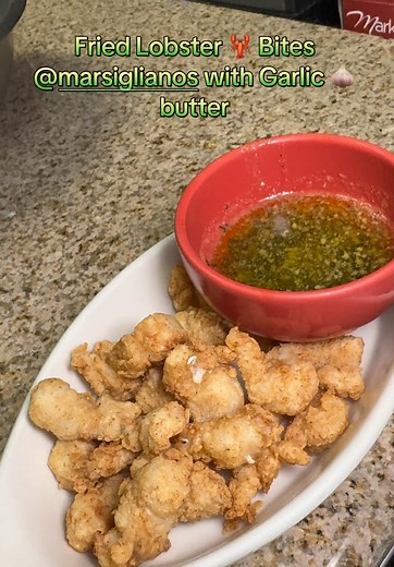 Fried lobster bites with garlic butter @marsiglianos