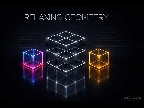 Relaxing 3D Geometry Loops | 4K Python Generated Abstract Art | Episode 01