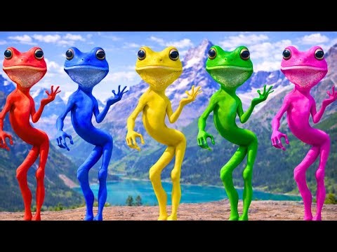 Frog Dance 🐸 Funny Frog Dancing Song for Kids Animal Dance Video