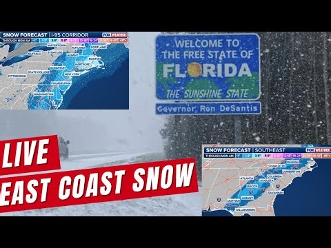 LIVE Coverage Tracking Snow In Florida, Georgia, East Coast Weekend Winter Storm | FOX Weather