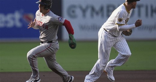 Red Sox score go-ahead run on Machado’s failed hidden ball trick